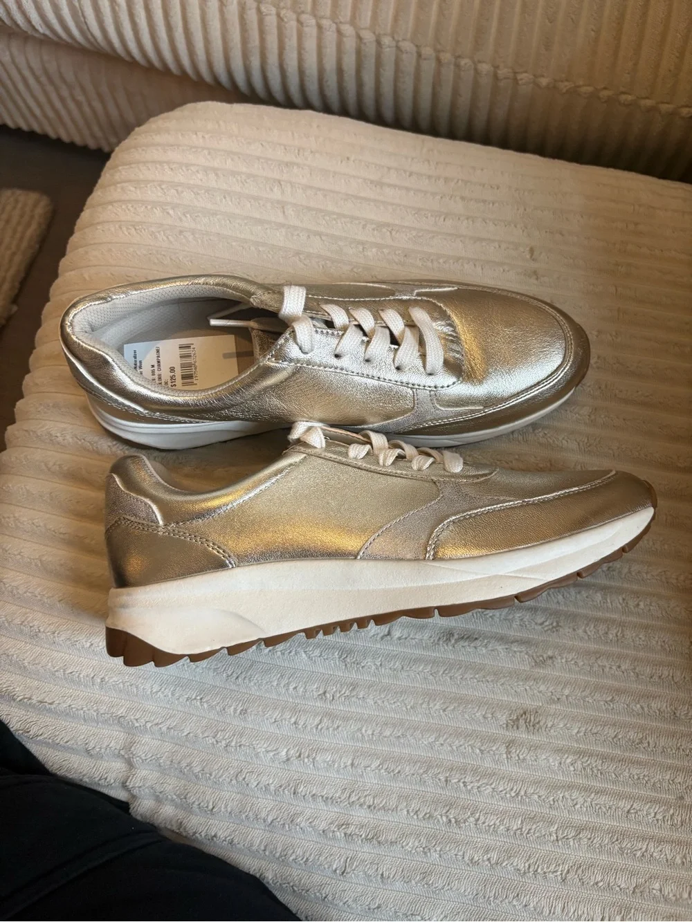 Metallic Gold Women's Casual Sneakers - Macy’s 8.5